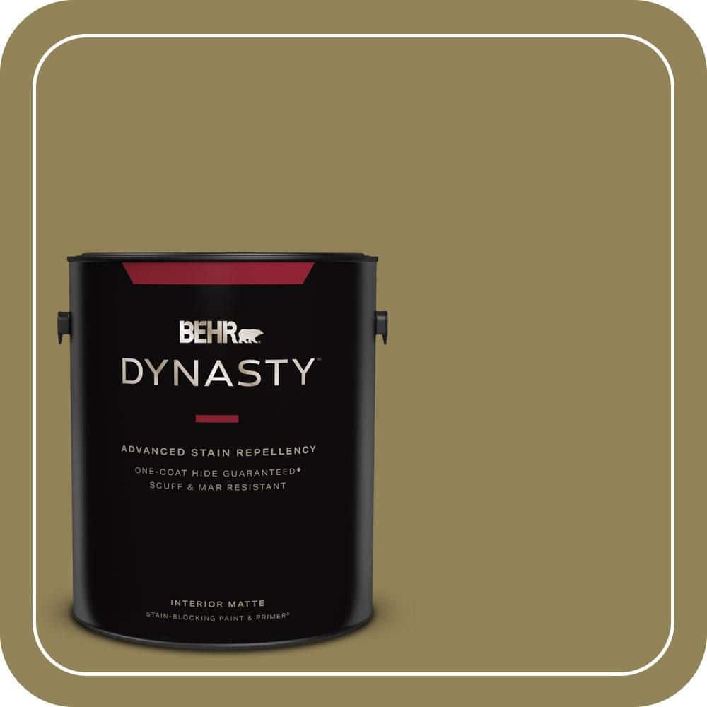 BEHR DYNASTY 1 gal. #S330-6 Dash of Oregano Matte Interior Stain-Blocking Paint & Primer