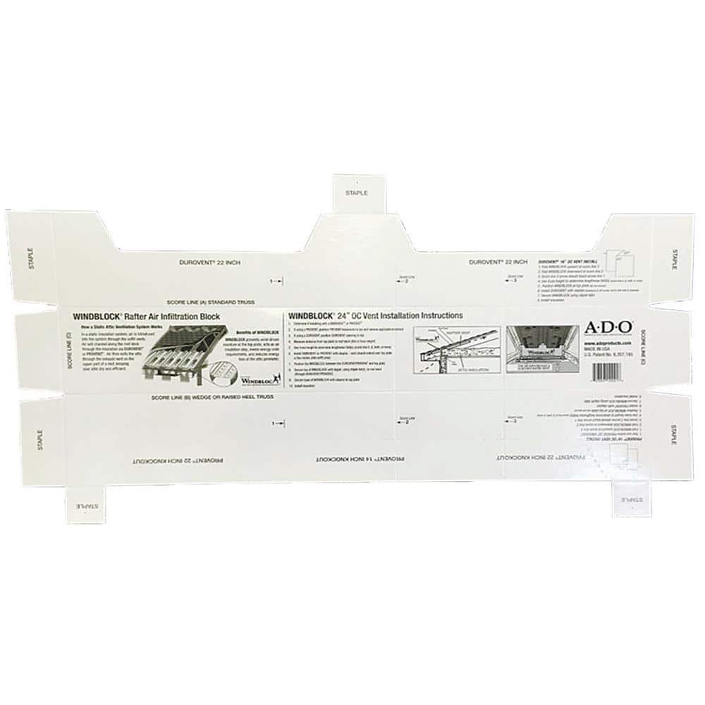 ADO Products Wind Block Air Infiltration Seal System (10-Pack)