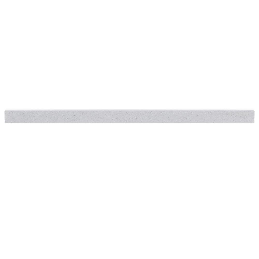 Glacier Bay 43 in. Cultured Marble Vanity Backsplash in Colorpoint White (1)