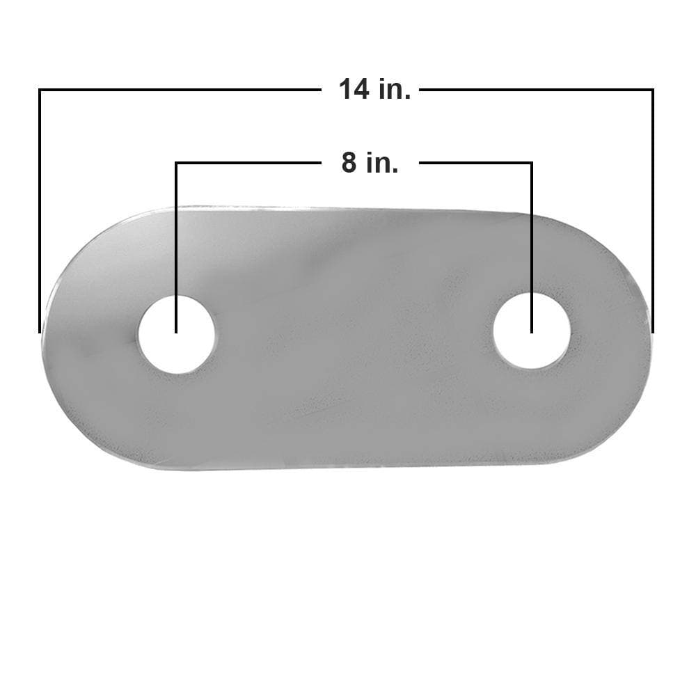 JONES STEPHENS Mirrored Acrylic 6 in. H x 14 in. W 2-Handle Tub/Shower Remodeling Cover Plate (2)