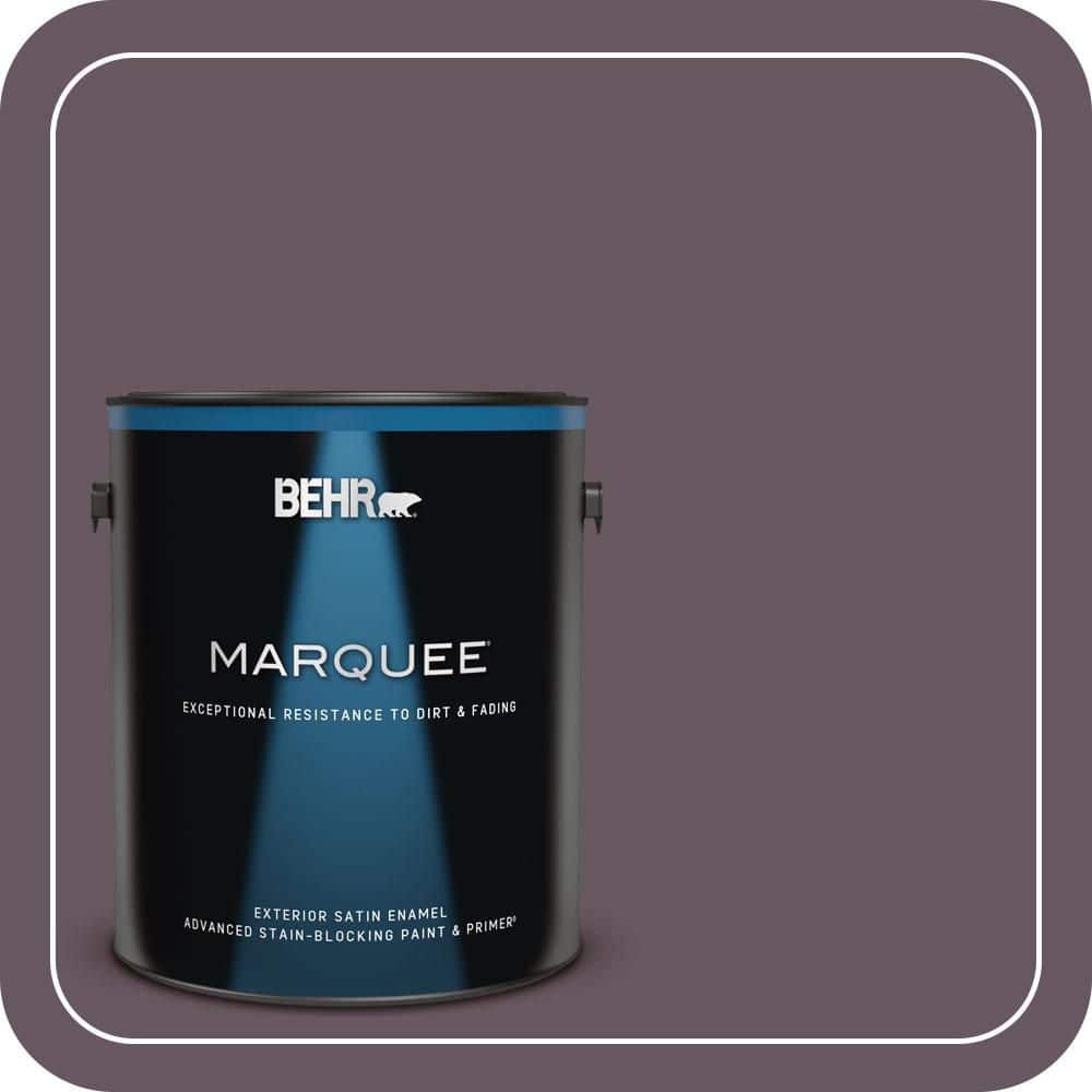 BEHR MARQUEE 1 gal. #N100-6 Urban Legend Satin Enamel Exterior Paint & Primer