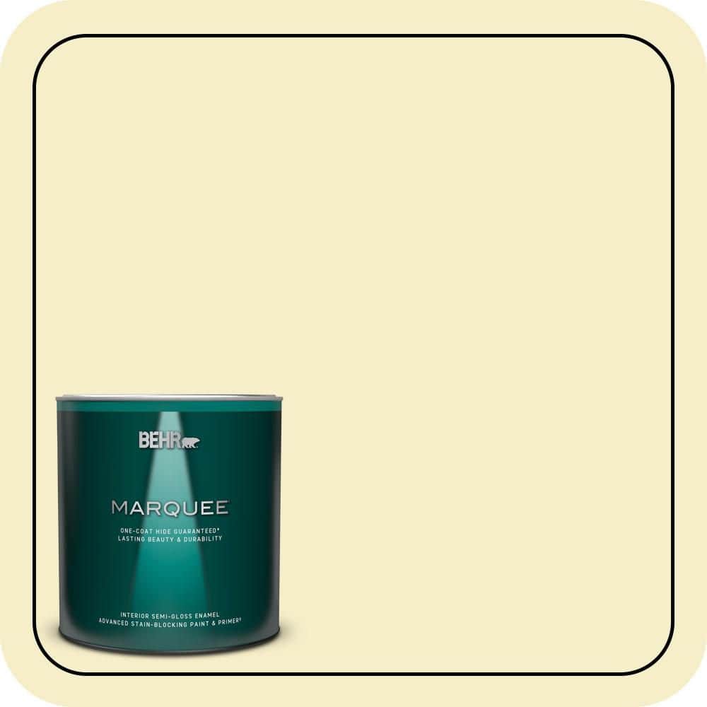 BEHR MARQUEE 1 qt. #P330-1 Tart Gelato Semi-Gloss Enamel Interior Paint & Primer