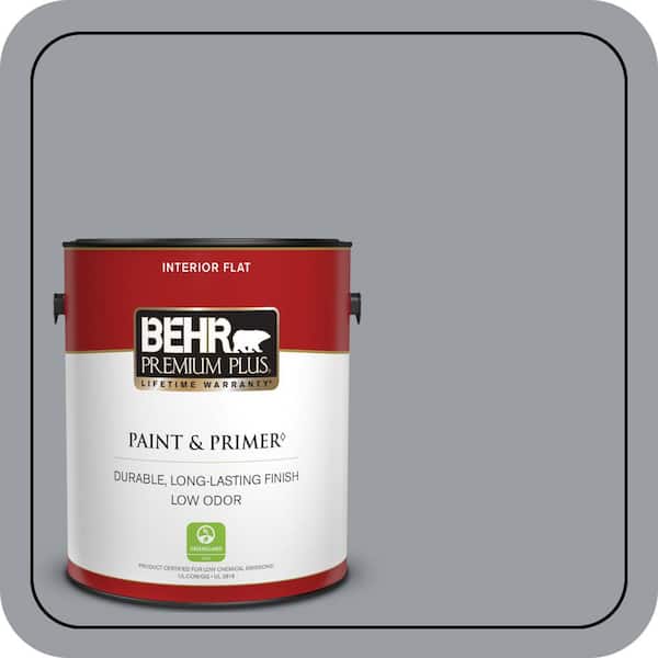 BEHR PREMIUM PLUS #760F-4 Down Pour Enamel & Primer Color Sample (2)