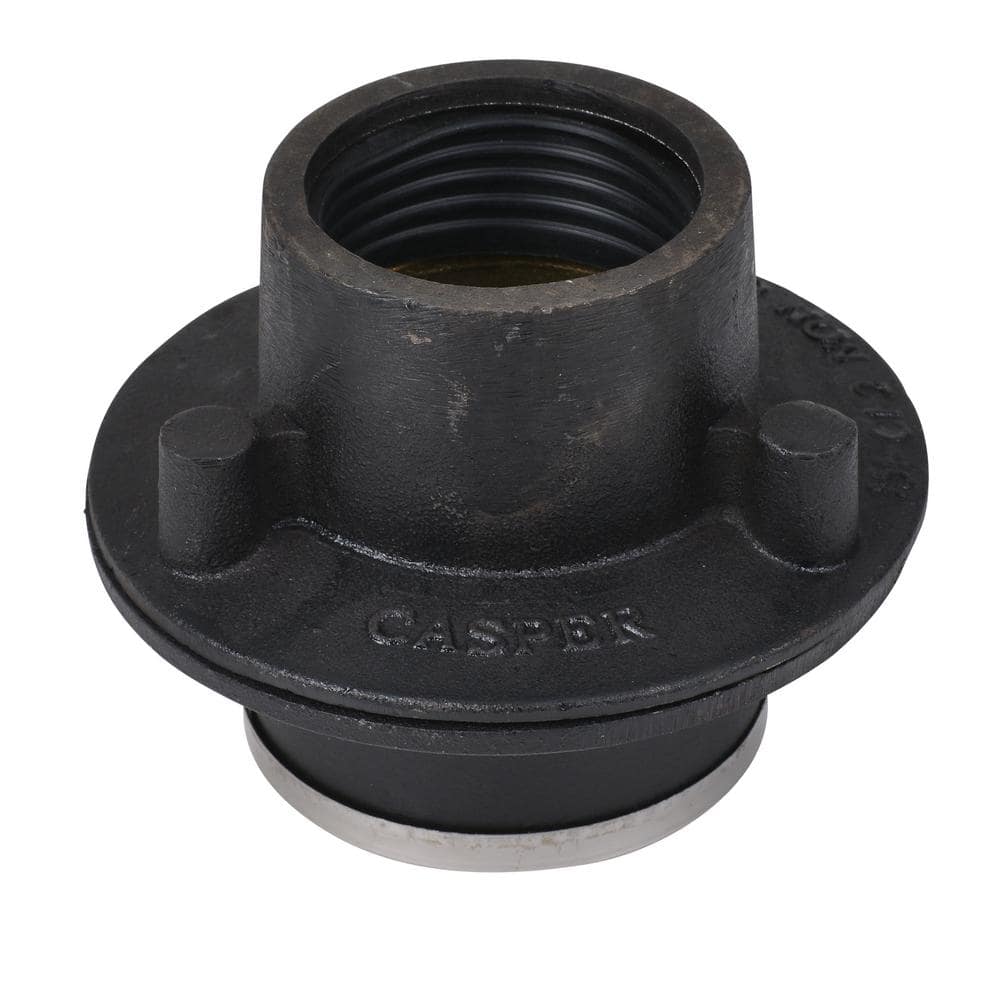 Oatey ABS No-Caulk Shower Drain with Cast Iron Top and Round 3-1/4 in. Stainless Steel Strainer (2)
