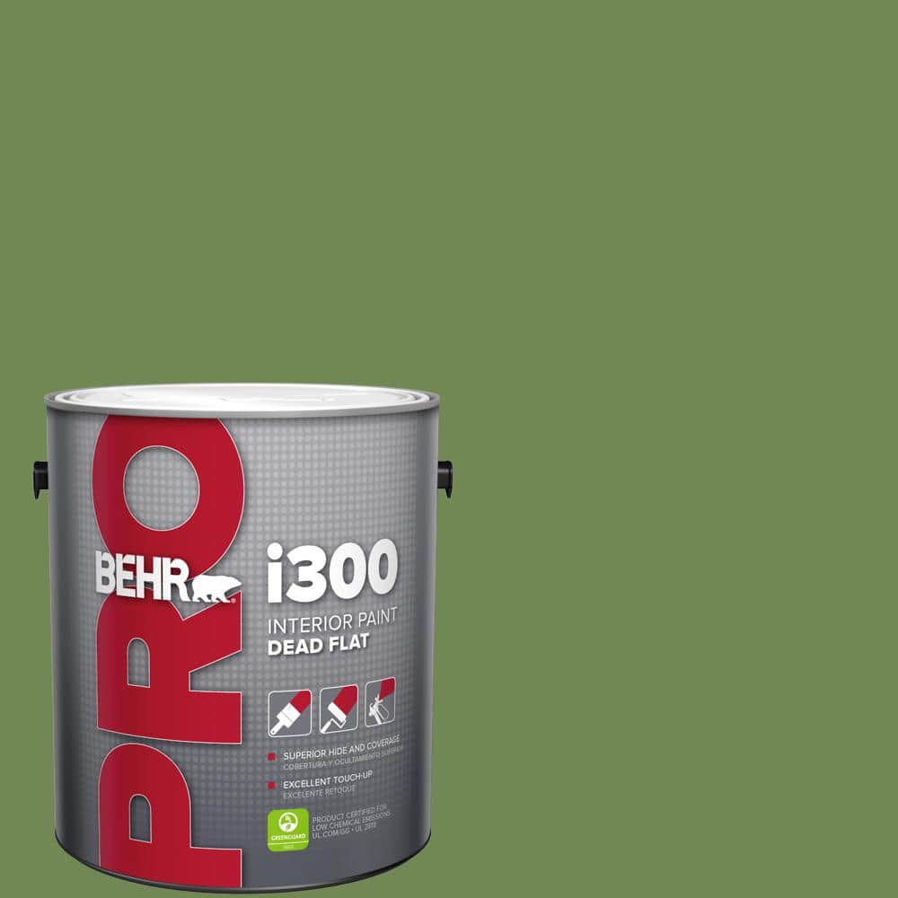 BEHR PRO 1 gal. #M370-6 Snip of Parsley Dead Flat Interior Paint (1)