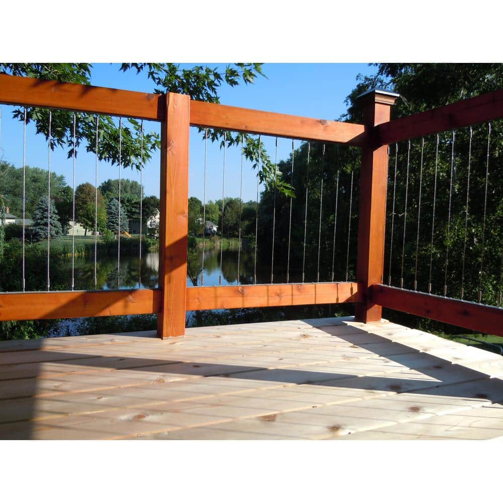 Insta-Rail Vertical Stainless Steel Cable Railing Kit for 42 in. High Railings (3)