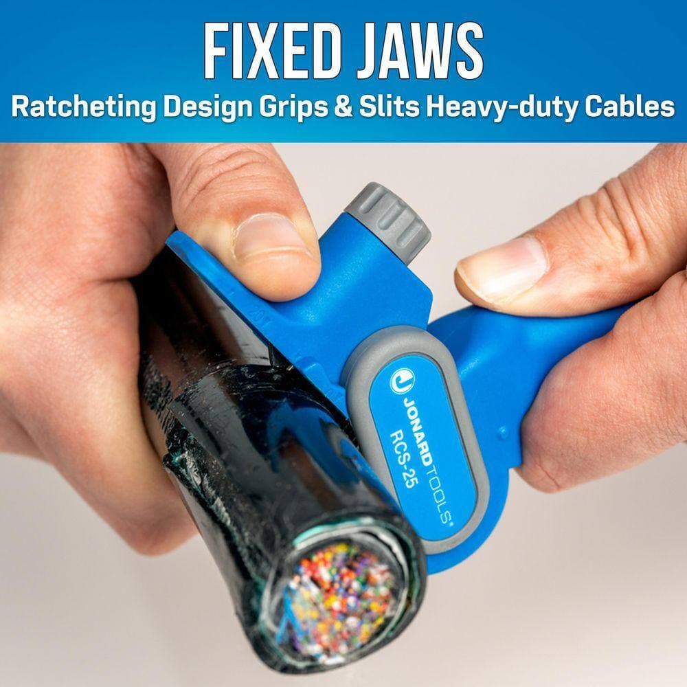 Jonard 2.5 in. Ratcheting Slitter for Cables and Ducts (3)