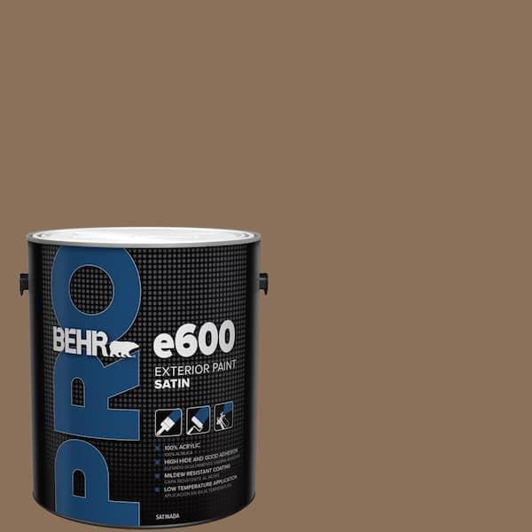 BEHR PRO 1 gal. #280F-6 Sweet Georgia Brown Satin Exterior Paint (2)