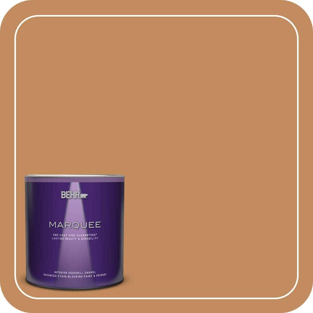 BEHR MARQUEE 1 qt. #PPU3-13 Glazed Ginger Eggshell Enamel Interior Paint & Primer