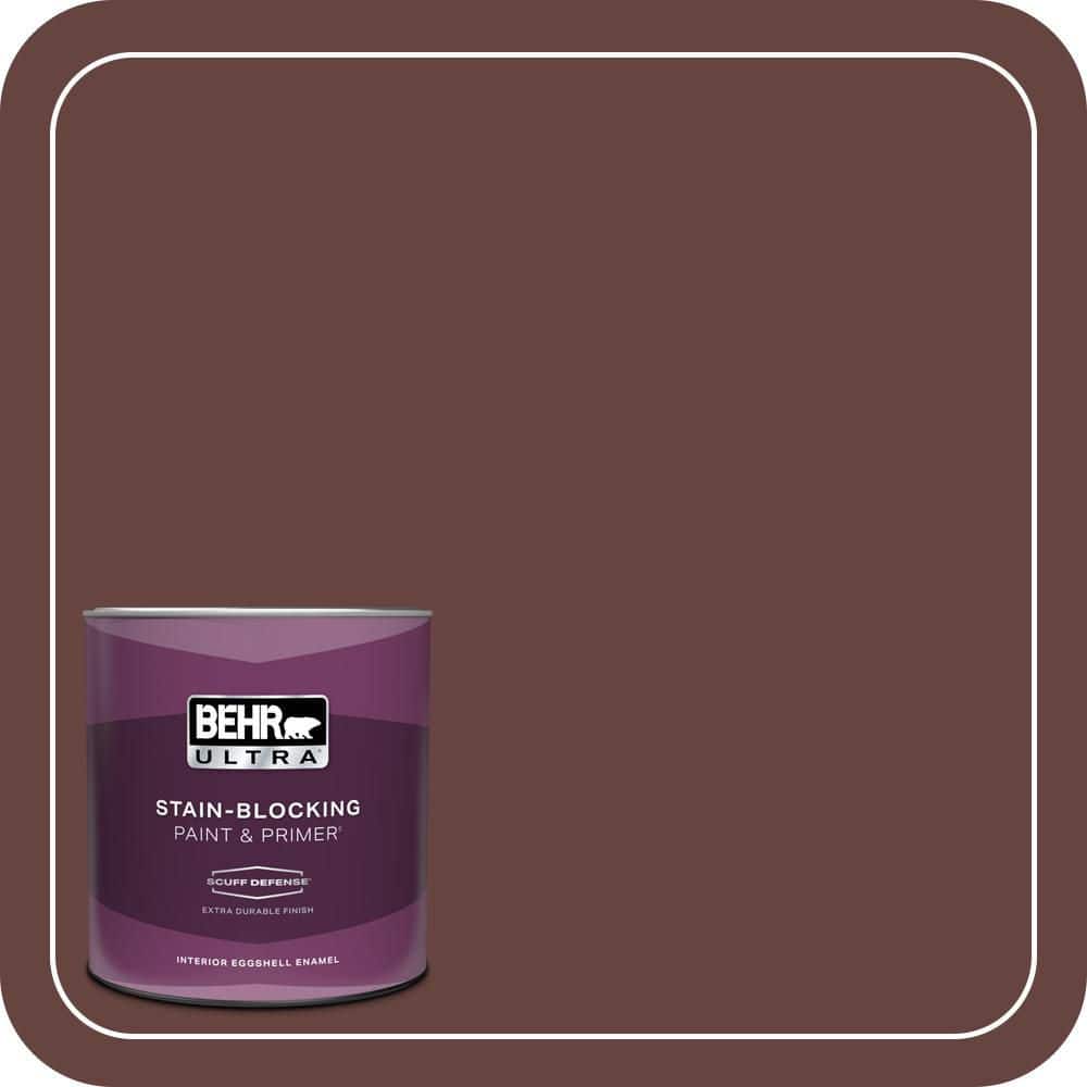 BEHR ULTRA 1 qt. #S-G-730 Tawny Port Extra Durable Eggshell Enamel Interior Paint & Primer