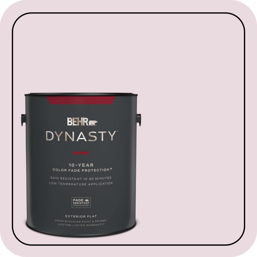 BEHR DYNASTY 1 gal. #S120-1 Wine Pairing Flat Exterior Stain-Blocking Paint & Primer
