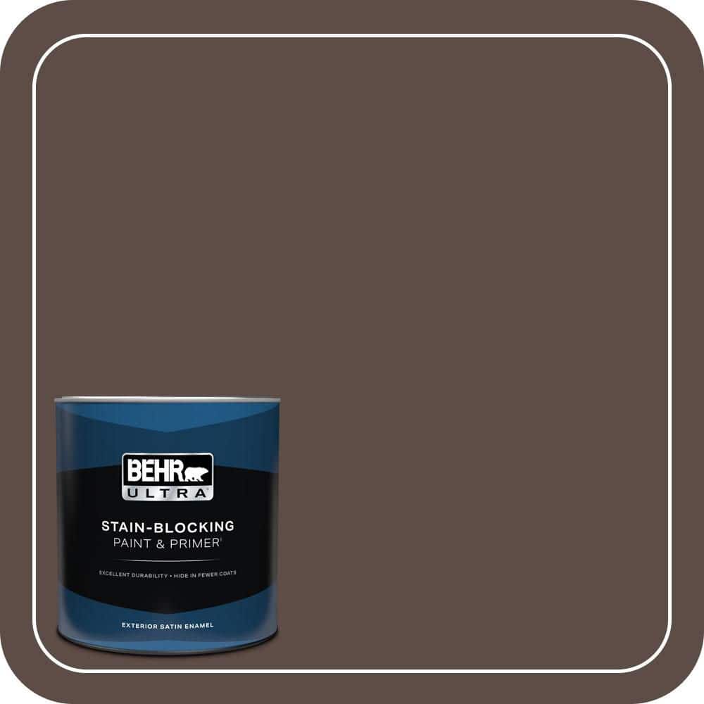 BEHR ULTRA 1 qt. #MQ2-35 Cabin in The Woods Satin Enamel Exterior Paint & Primer