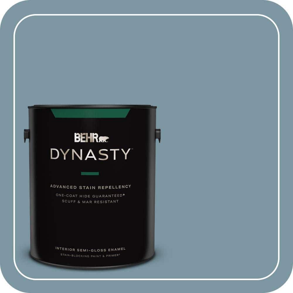 BEHR DYNASTY 1 gal. #530F-5 Waterscape Semi-Gloss Enamel Interior Stain-Blocking Paint & Primer