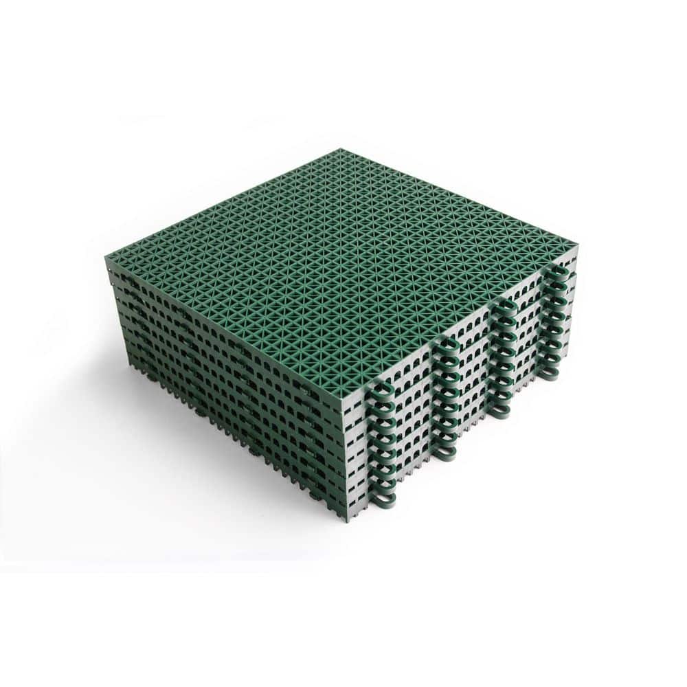 SNAPLOCK 12 in. x 12 in. Evergreen DeckTile Modular Outdoor Polypropylene Tile Flooring (40-Pack) (2)