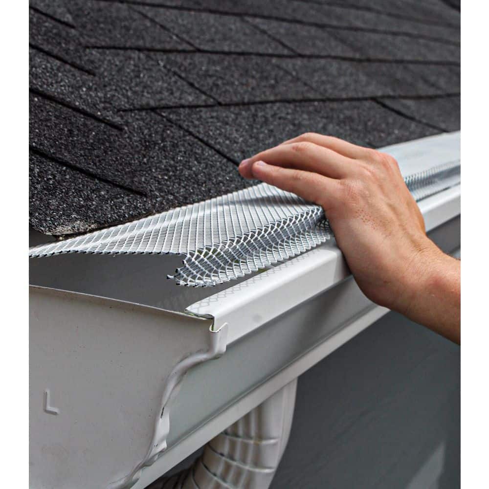 Spectra Pro Select Armour Lock 6 in. x 3 ft. Powder Coated Steel White Gutter Guard Kit (10-Pack) (2)