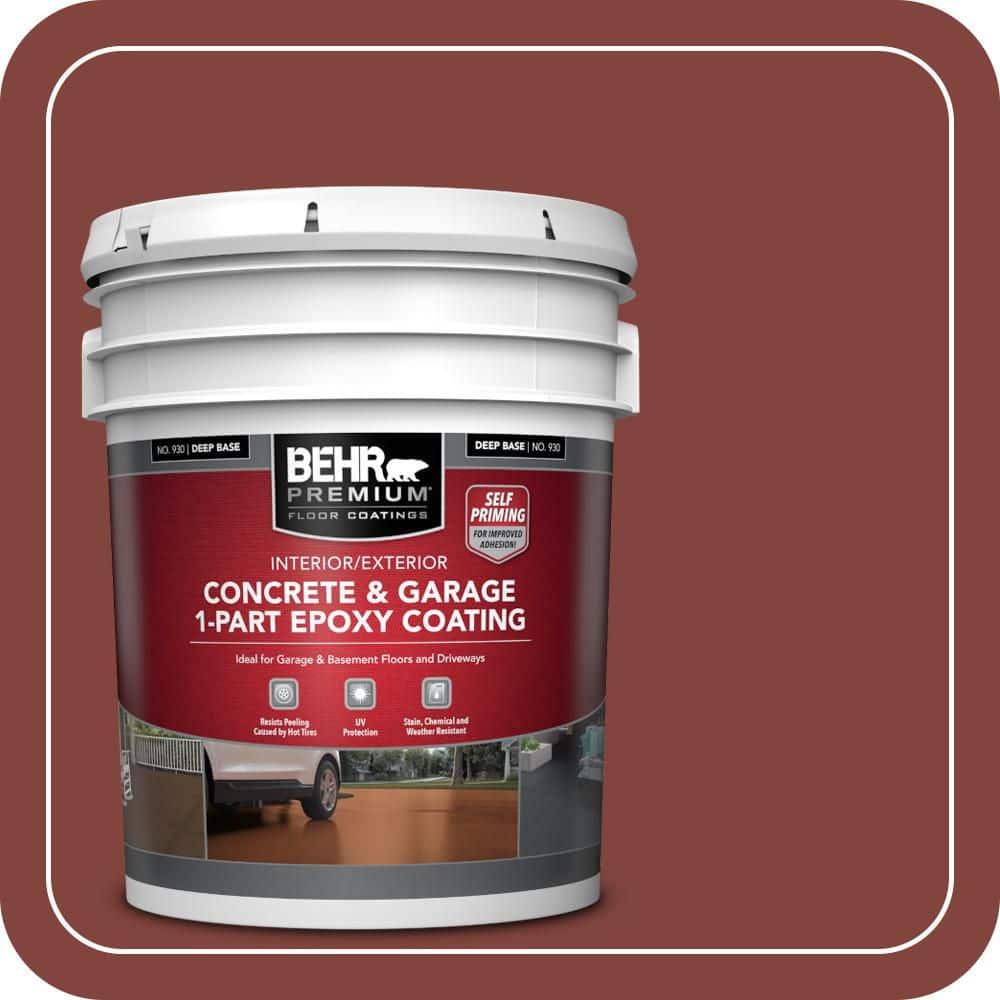 BEHR PREMIUM 5 gal. #MS-06 Matador Self-Priming 1-Part Epoxy Satin Interior/Exterior Concrete and Garage Floor Paint (1)