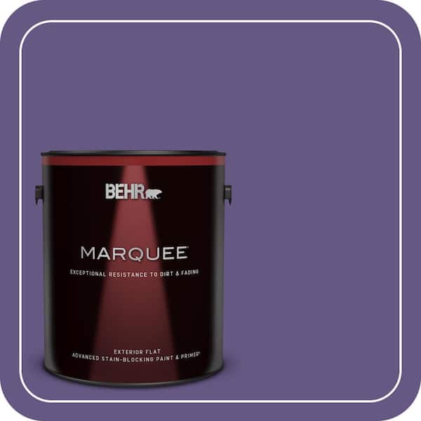 BEHR MARQUEE 1 gal. #640B-7 Berry Jam Flat Exterior Paint & Primer (2)