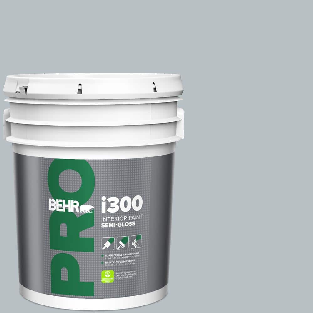 BEHR PRO 5 gal. #750E-3 Skyline Steel Semi-Gloss Interior Paint