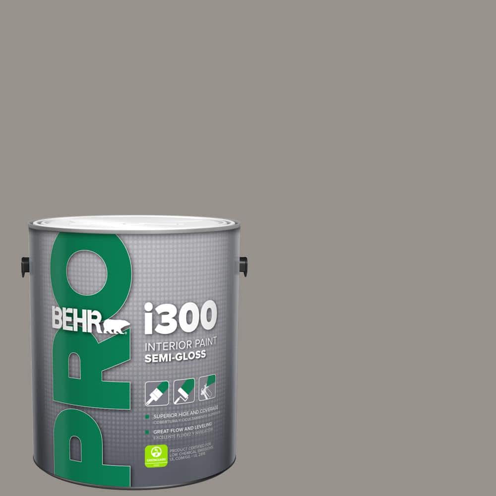 BEHR PRO 1 gal. #PPU18-16 Elephant Skin Semi-Gloss Interior Paint