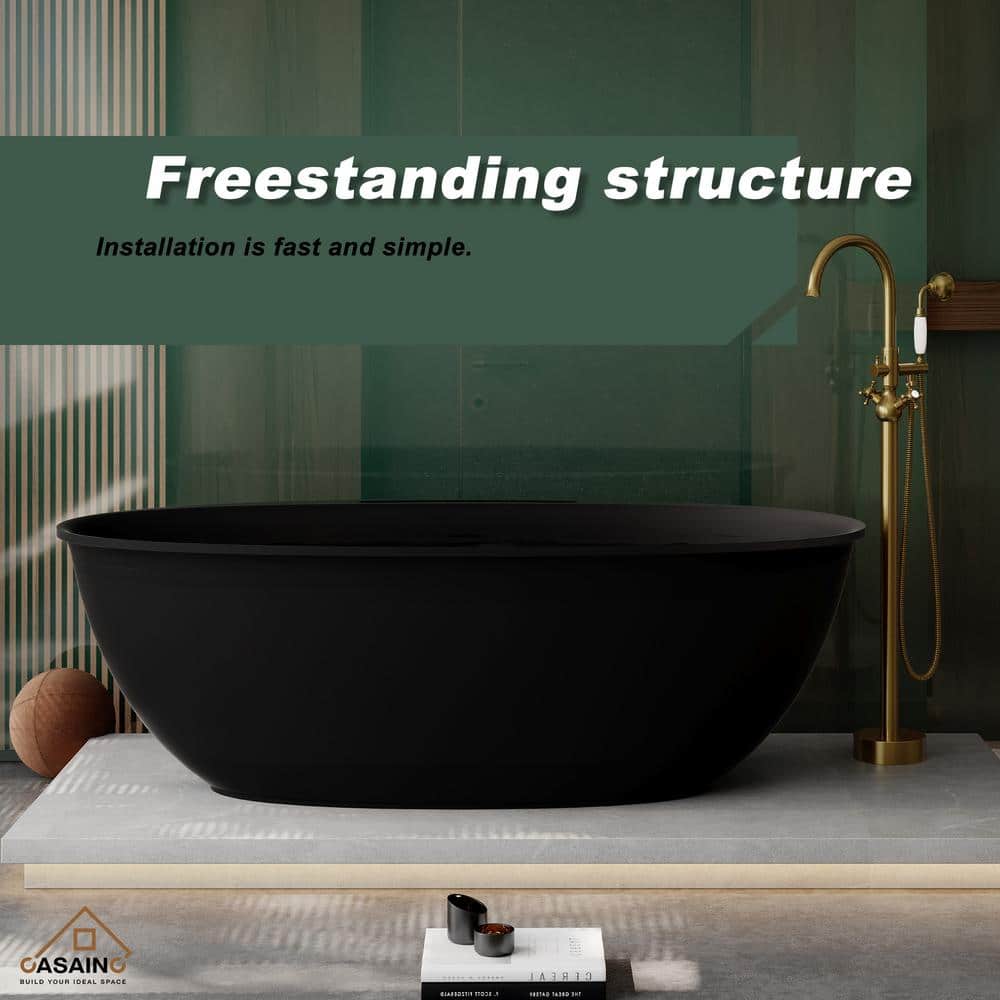 CASAINC 67 in. 33 in. Soaking Bathtub Matte (3)