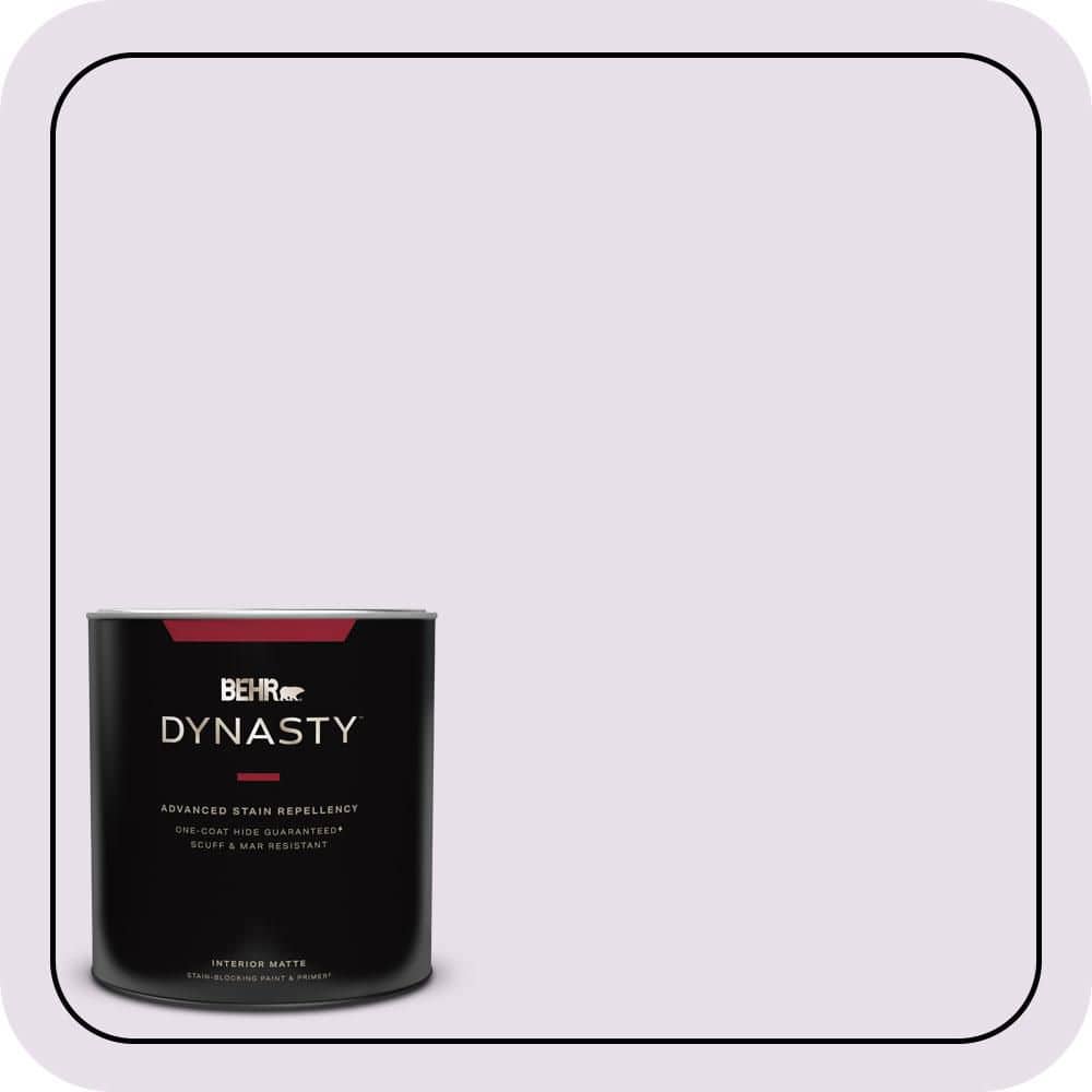 BEHR DYNASTY 1 qt. #660C-1 Bubble Bath Matte Interior Stain-Blocking Paint & Primer