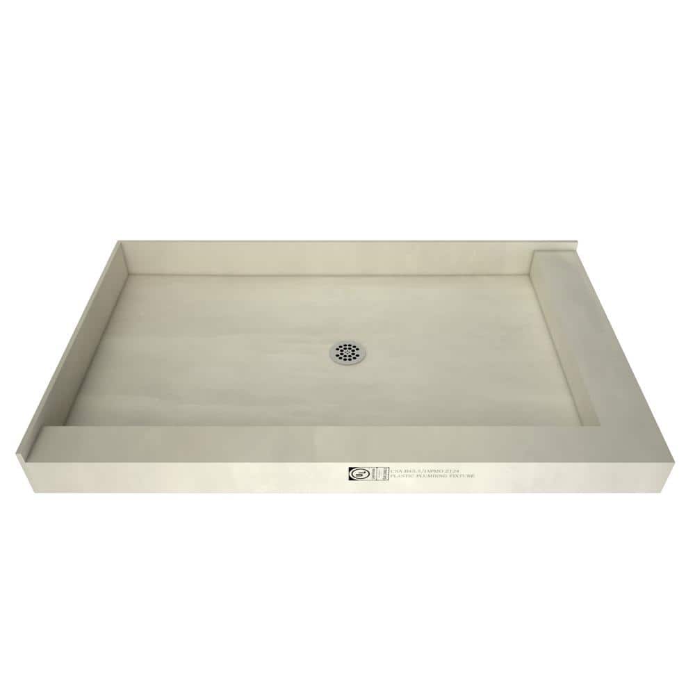 Tile Redi Redi Base 36 in. 48 in. Double Threshold Shower Base with Drain and Drain Plate (1)