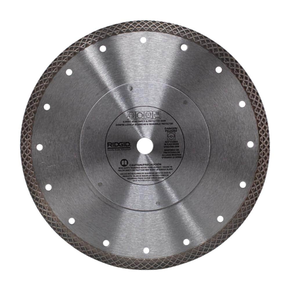 RIDGID 10 in. Mesh Continuous Rim Diamond Blade (2)
