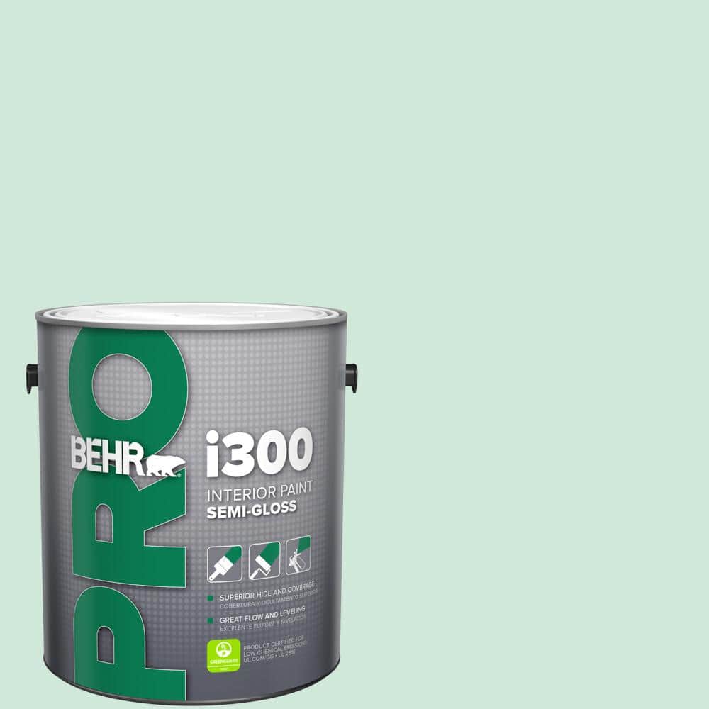 BEHR PRO 1 gal. #M420-2 Green Aqua Semi-Gloss Interior Paint (1)