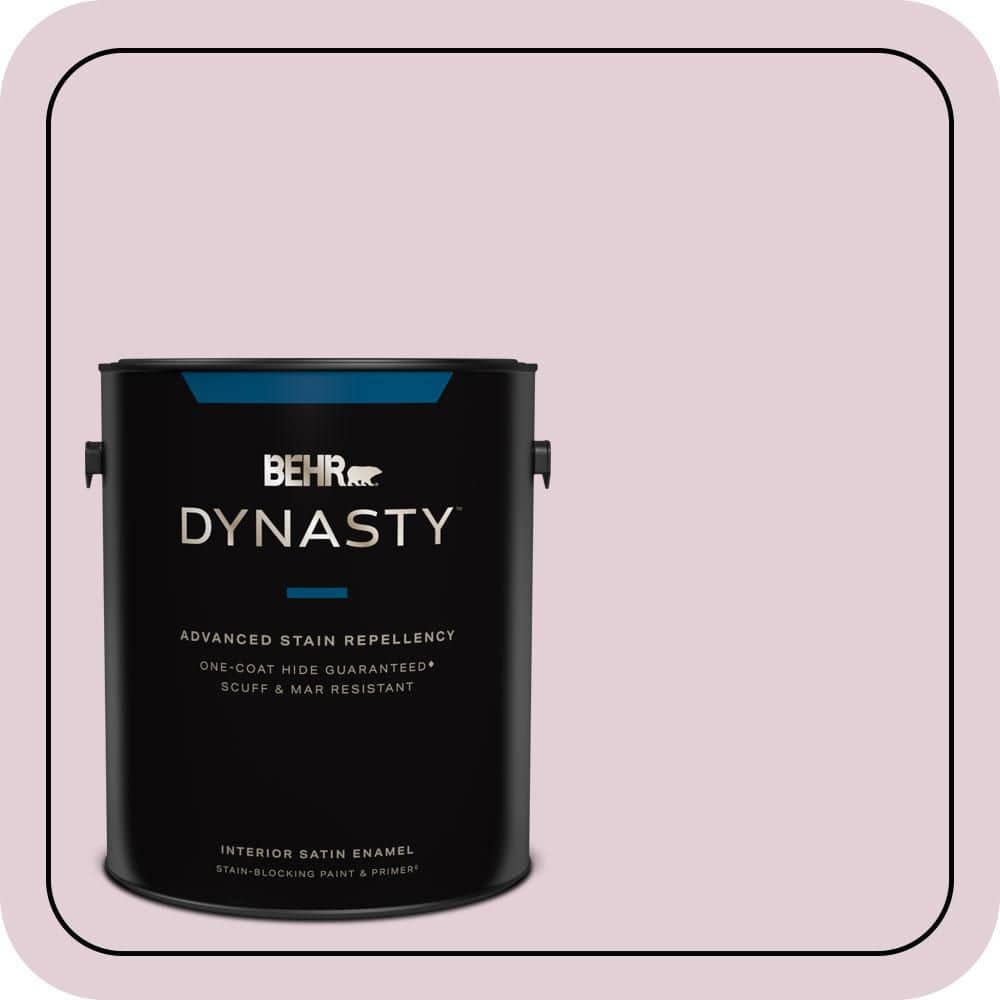 BEHR DYNASTY 1 gal. #S120-2 Etiquette Satin Enamel Interior Stain-Blocking Paint and Primer