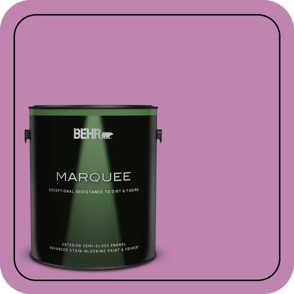 BEHR MARQUEE 1 gal. #MQ4-60 Joie De Vivre Semi-Gloss Enamel Exterior Paint & Primer