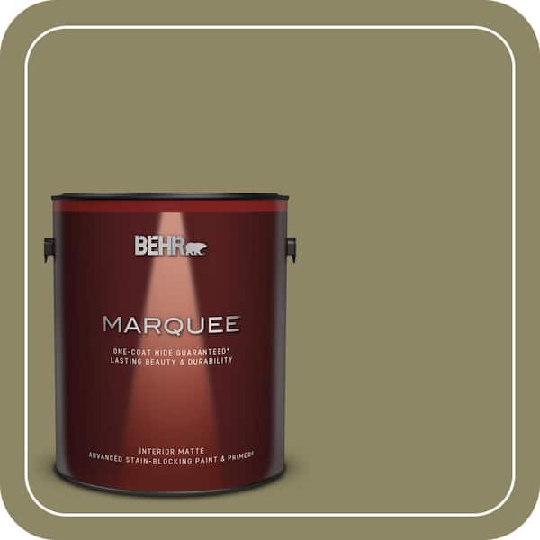 BEHR MARQUEE 1 gal. #PPU9-23 Oregano Spice Matte Interior Paint & Primer (2)
