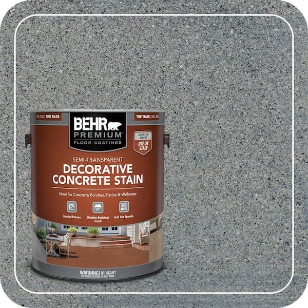 BEHR PREMIUM 1 gal. #DCS-826 Canal Blue Semi-Transparent Flat Interior/Exterior Decorative Concrete Stain (2)