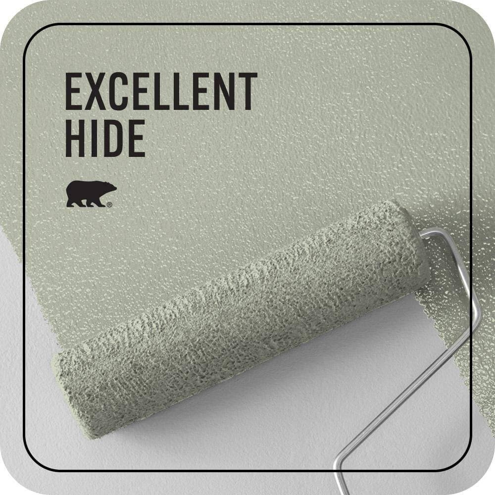 BEHR PREMIUM PLUS 1 gal. #PPU10-09 Chinese Jade Ceiling Flat Interior Paint & Primer (2)