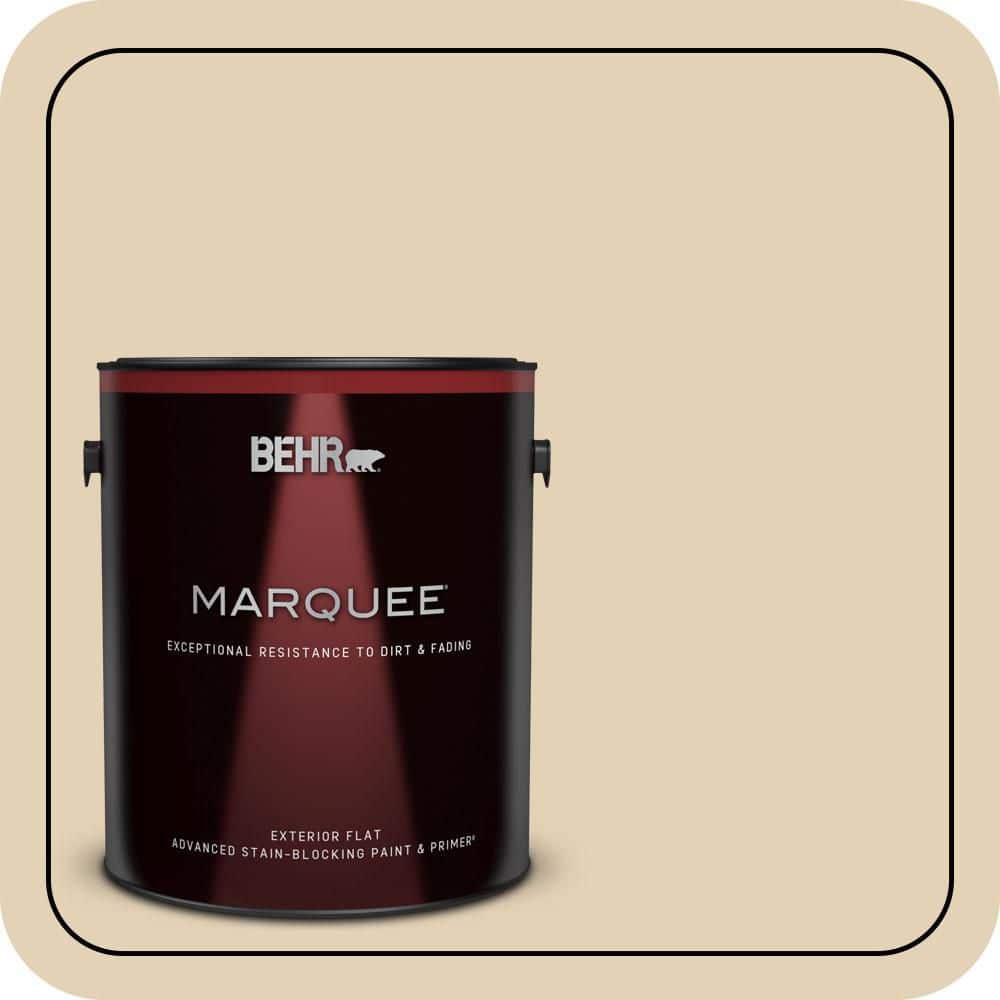 BEHR MARQUEE 1 gal. #N290-3 Comfy Beige Flat Exterior Paint & Primer