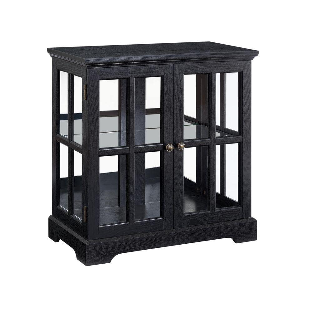 COWLOWN 30.31 in. W x 15.75 in. D x 32.09 in. H Bathroom Black Linen Cabinet (1)