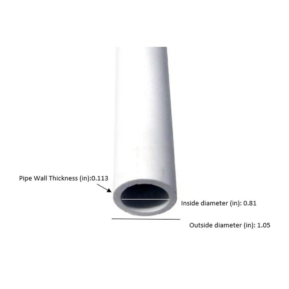 IPEX 3/4 in. x 2 ft. PVC DWV Schedule 40 Pipe (4)