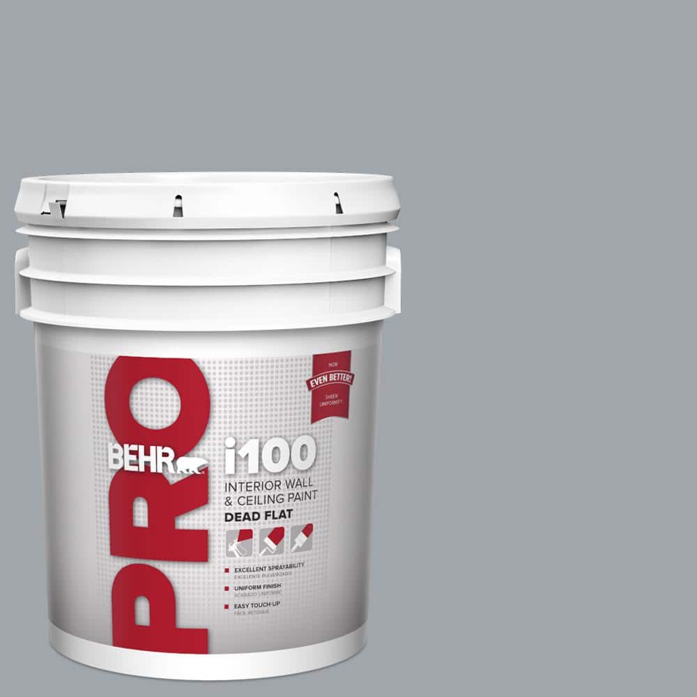 BEHR PRO 5 gal. #PPU26-19 Chance of Rain Dead Flat Interior Paint (1)