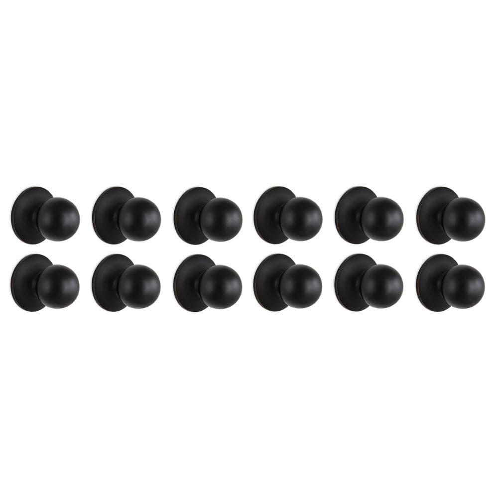 Defiant Saturn Aged Bronze Hall/Closet Door Knob (12-Pack)