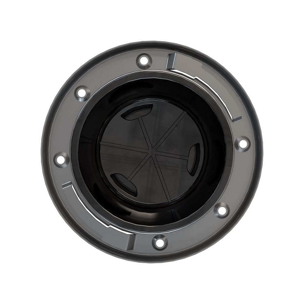 Oatey Fast Set 3 in. Outside Fit 4 in. Inside Fit ABS Hub Toilet Flange with Test Cap and Stainless Steel Ring (4)