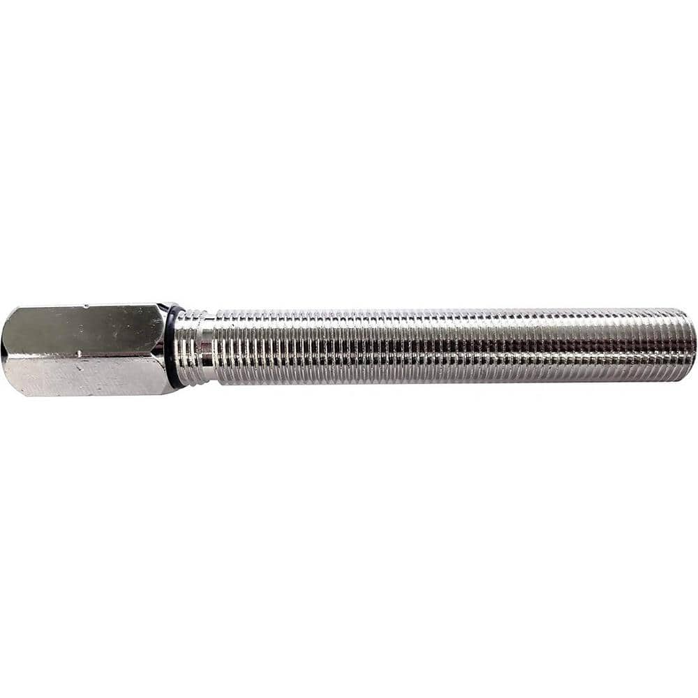 Westbrass 1/4 in. x 3 in. Threaded Shank Cold Water Dispenser Faucet Shank Extension Adapter for Thick Countertops, Chrome (1)