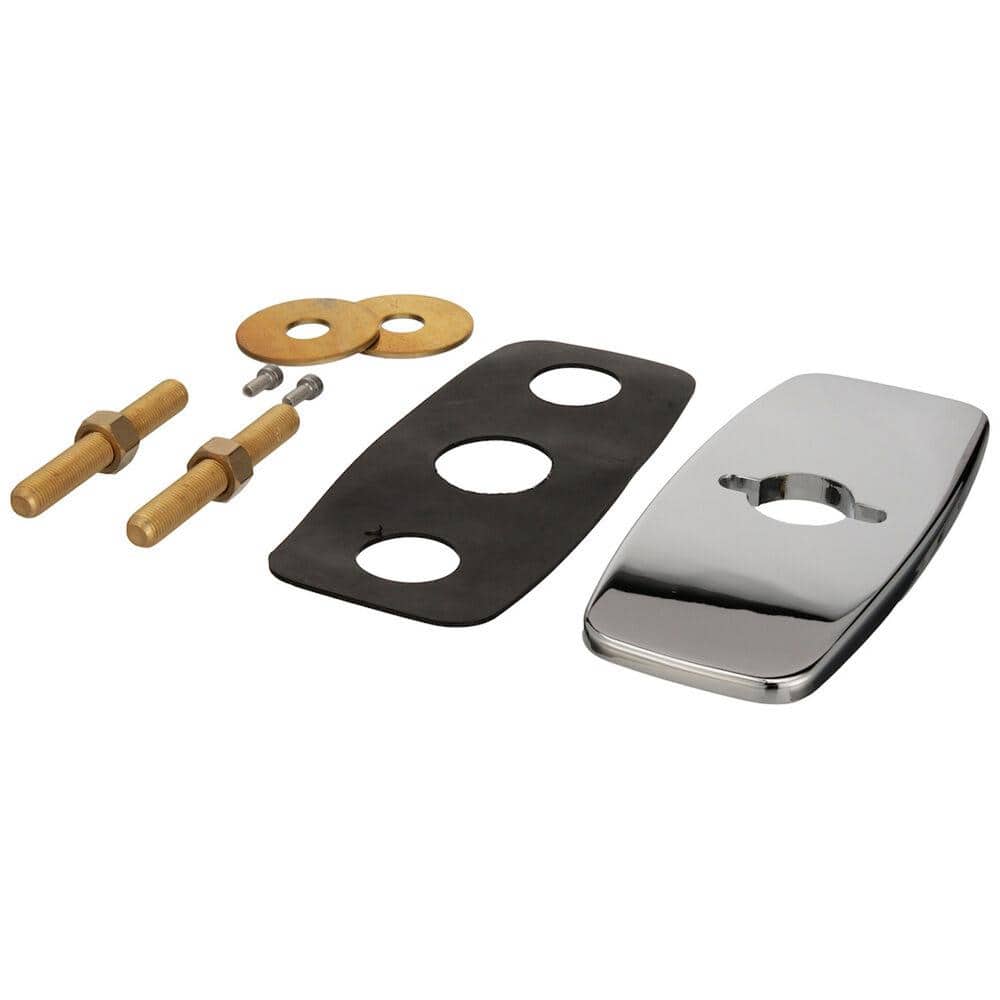 Zurn 4 in Chrome Plated Metal Cover Plate Assembly for Z861, Z863 and Z825 with Mounting Hardware (3)