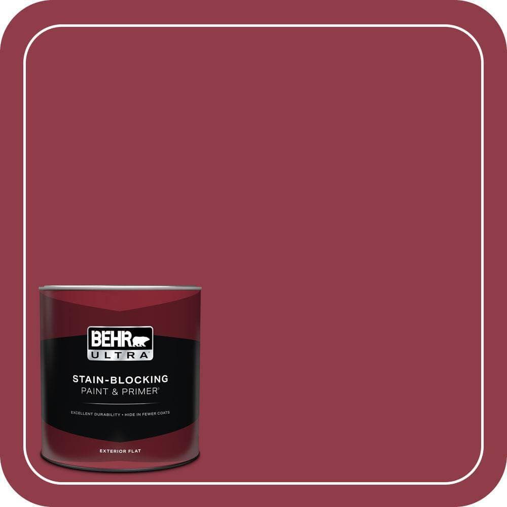 BEHR ULTRA 1 qt. #S-G-130 Luscious Flat Exterior Paint & Primer
