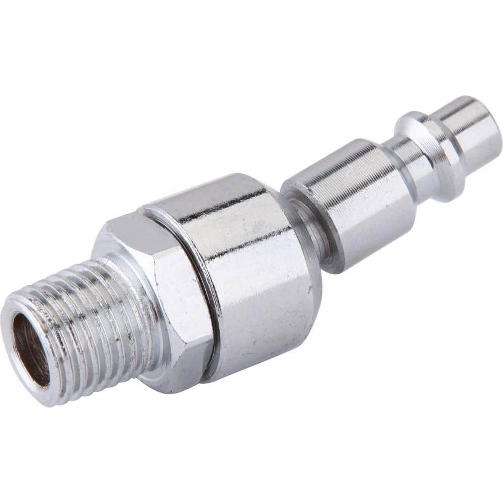 Freeman Zinc 1/4 in. x 1/4 in. Male to Male Swivel Industrial Plug