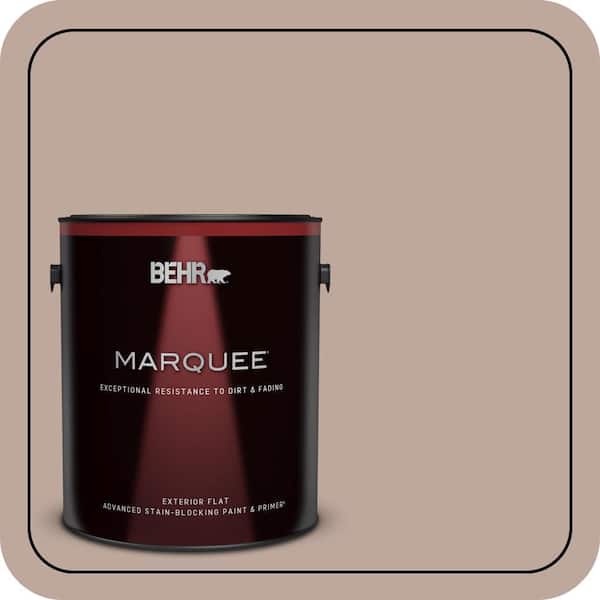 BEHR MARQUEE 1 gal. #PWL-88 Heavenly Cocoa Flat Exterior Paint & Primer (2)