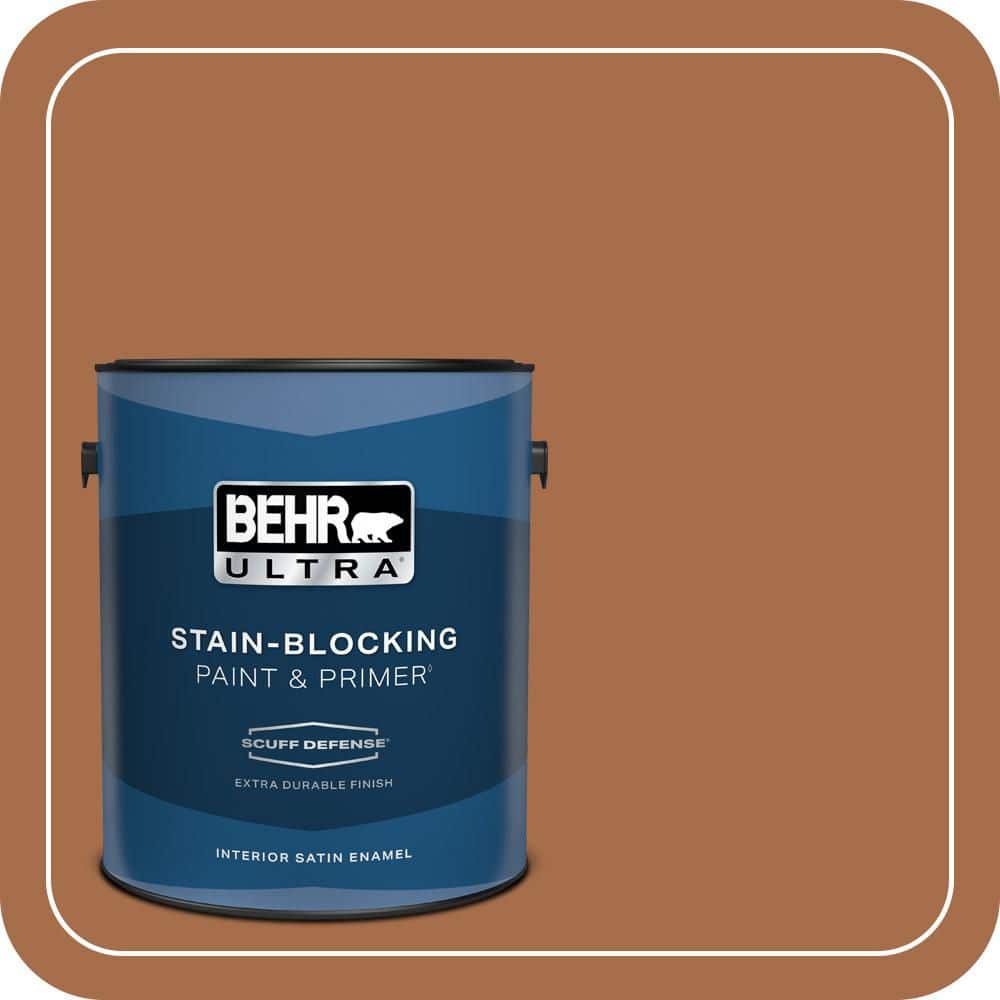 BEHR ULTRA 1 gal. #T11-9 Drum Solo Extra Durable Satin Enamel Interior Paint & Primer (1)