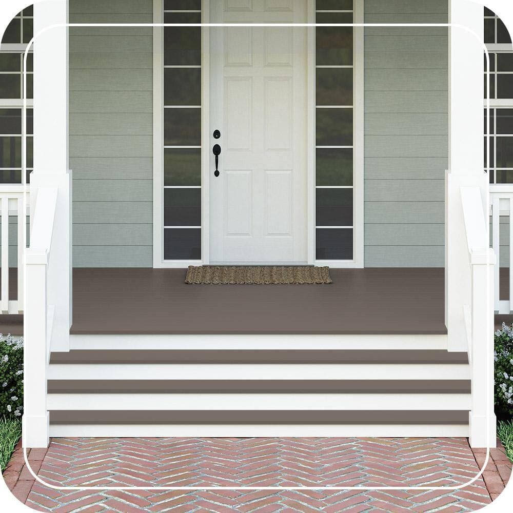 BEHR PREMIUM #N200-6 Textured Low-Lustre Enamel Interior/Exterior Porch and Patio Anti-Slip Floor Paint (2)