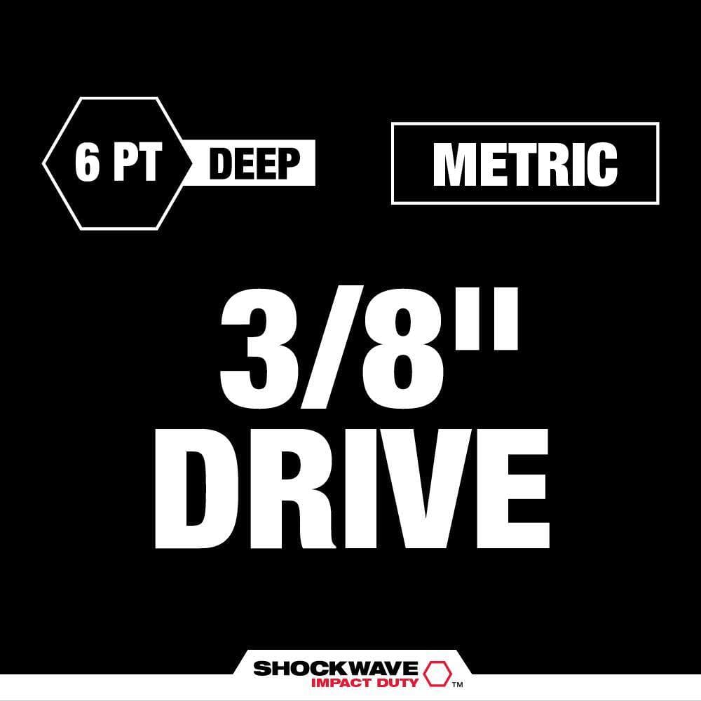 Milwaukee SHOCKWAVE Impact Duty . Metric and Deep Impact Rated Socket Set (16-Piece) (2)