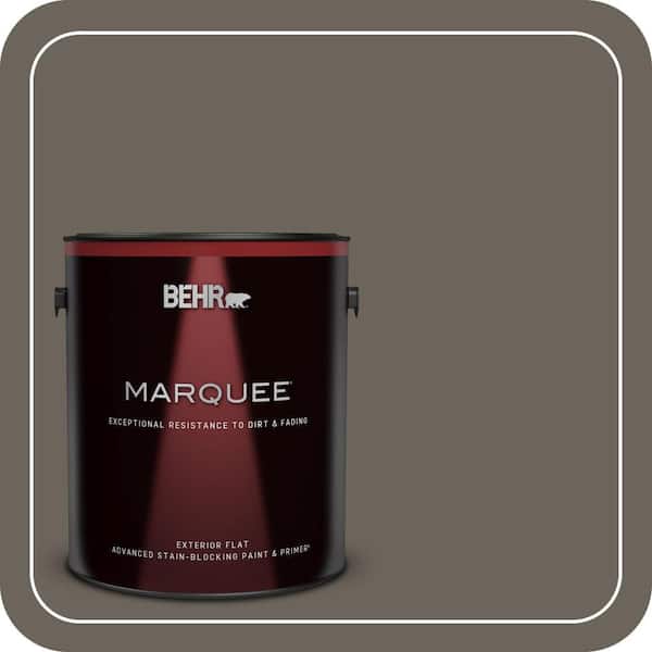 BEHR MARQUEE 1 gal. #N360-6 Patio Stone Flat Exterior Paint & Primer (2)
