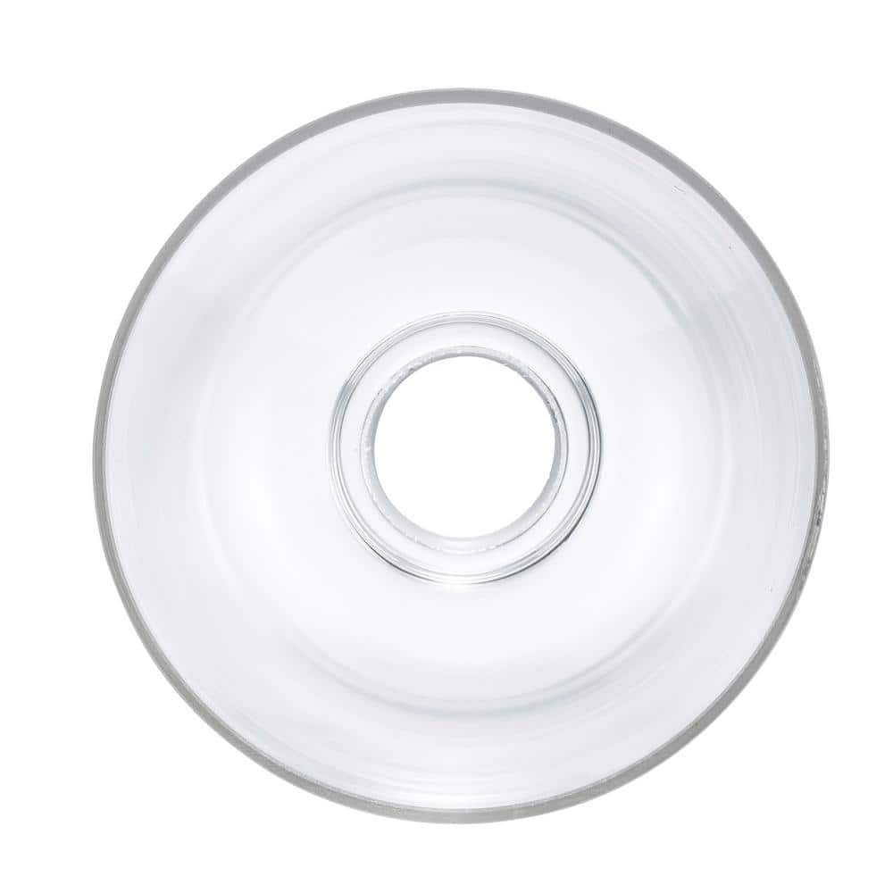 PRIVATE BRAND UNBRANDED 6 in. Clear Glass Dome Shaped Replacement Pendant Shade with 2.25 in. Lip Fitter (4)