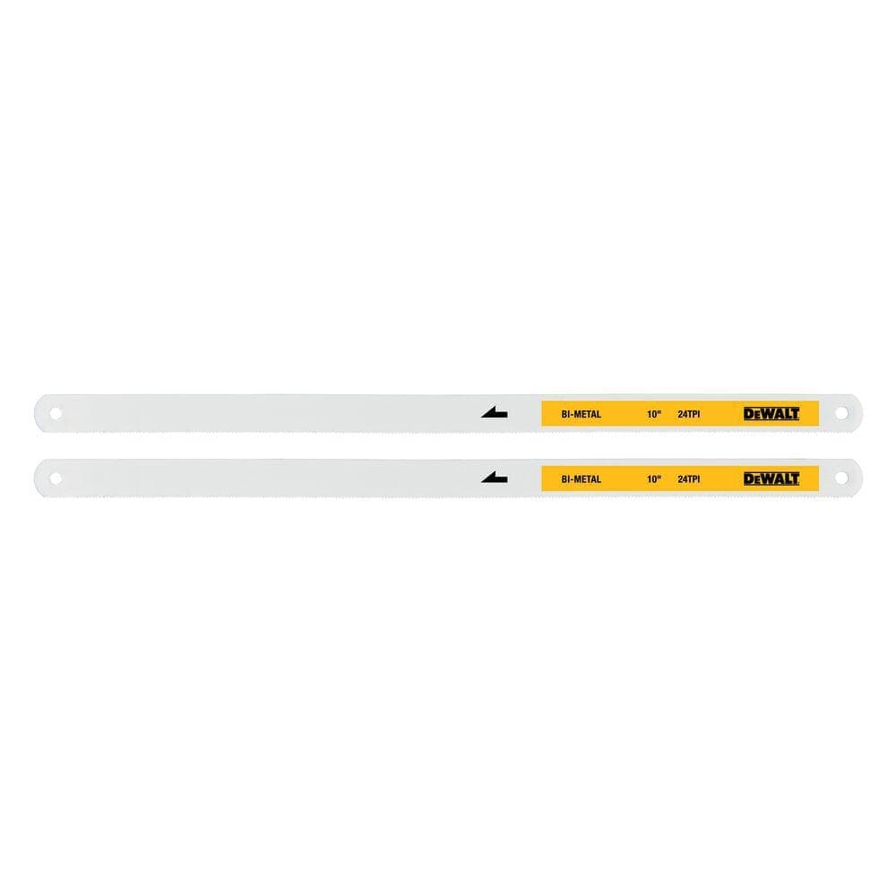 DEWALT 10 in. 24-TPI Bi-Metal Hacksaw Blade (2-Pack) (3)